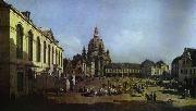 Bernardo Bellotto The New Market Square in Dresden Seen from the Judenhof Spain oil painting reproduction